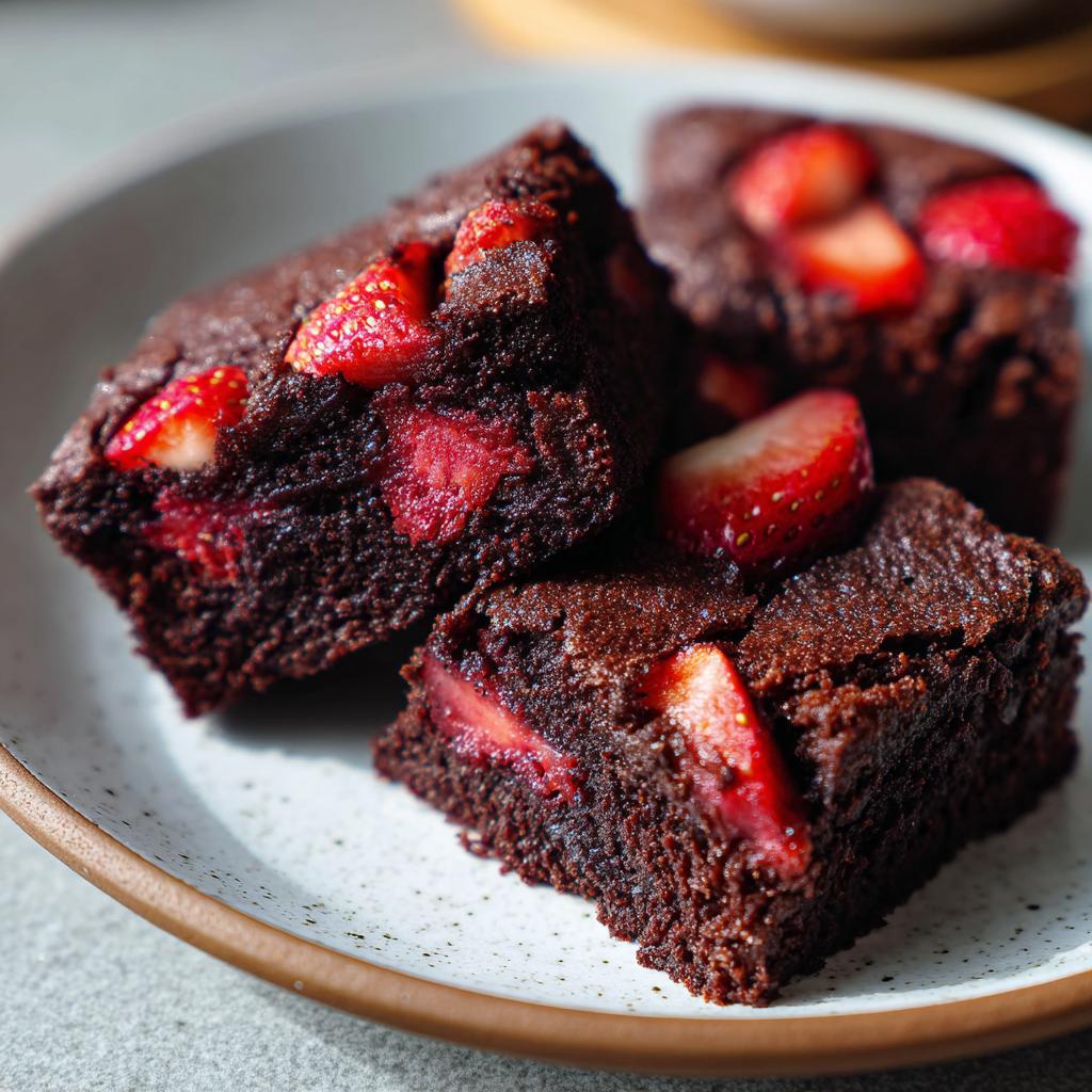 Best Strawberry Brownies: 35 Minute Goodness! 4 These are by far the best strawberry brownies made with a cake mix!! So easy too! #strawberry #brownies … | Baking recipes, Sweet snacks, Strawberry dessert recipes - detail 1