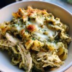 Creamy Pesto Chicken Pasta Bake | Easy