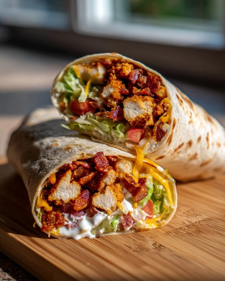 Crispy Chicken Bacon Ranch Wrap