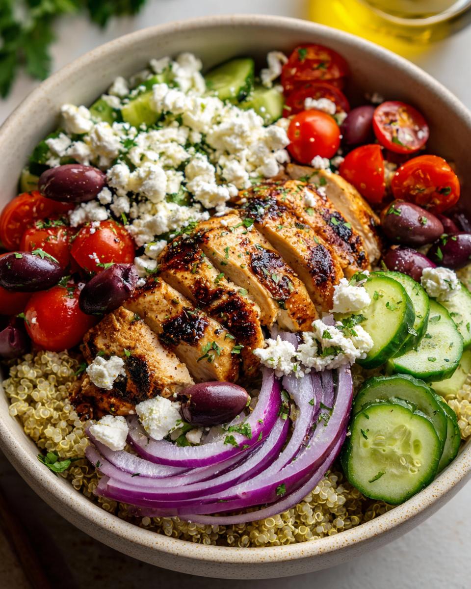 **Mediterranean Chicken Bowl Easy: 1 Good Meal!** 4 Mediterranean Chicken Bowl easy - detail 1