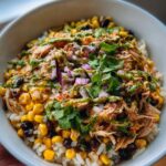 Street Corn Chicken Rice Bowl healthy